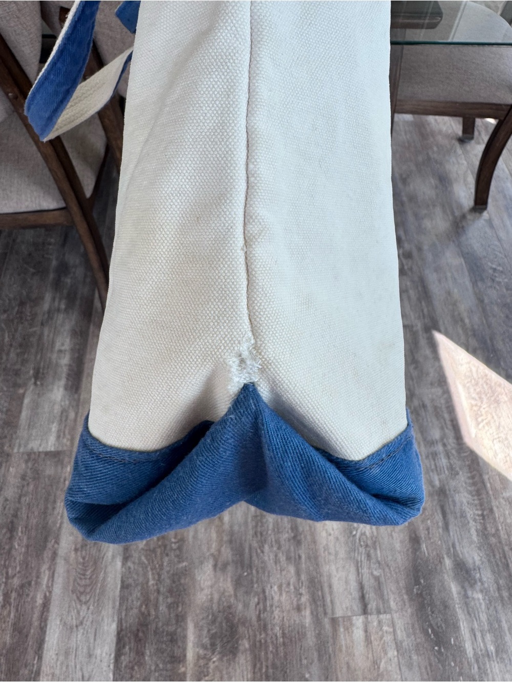 Vintage! Bloomingdale’s Bloomie's Canvas Tote Bag in White and Blue - Small Size - Picture 9 of 9